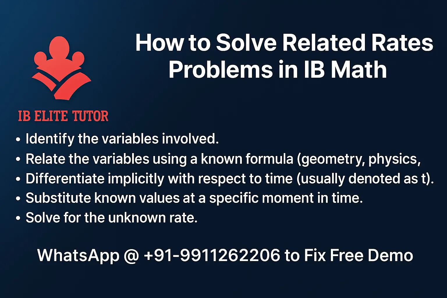 related rates in ib math