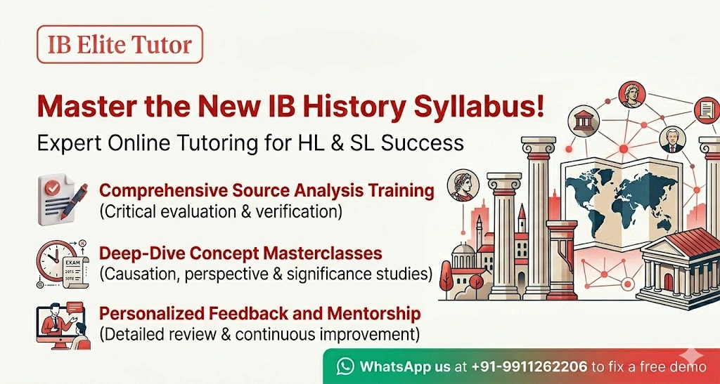 nline IB History tutoring and syllabus exam preparation by IB Elite Tutor